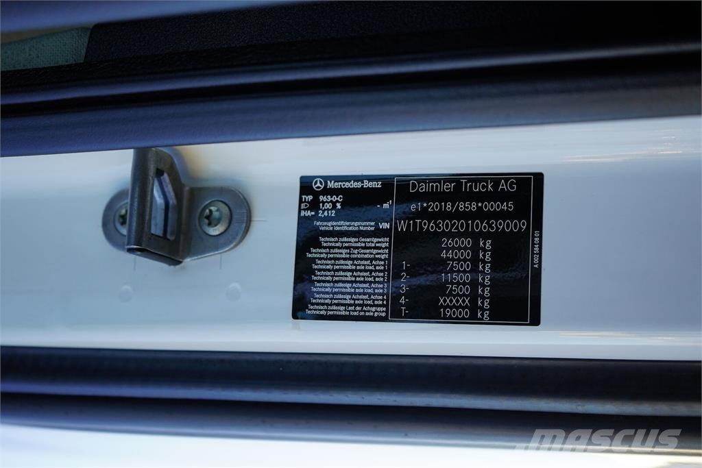 Mercedes-Benz ACTROS L / 2545 / EURO 6 / MP 5 / BDF MULTI / 7.15 Sasiuri si suspensii
