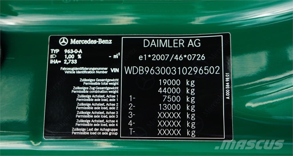 Mercedes-Benz ANTOS / 1833 / E 6 / KONTENER + WINDA / 21 PALET / Dobozos teherautók