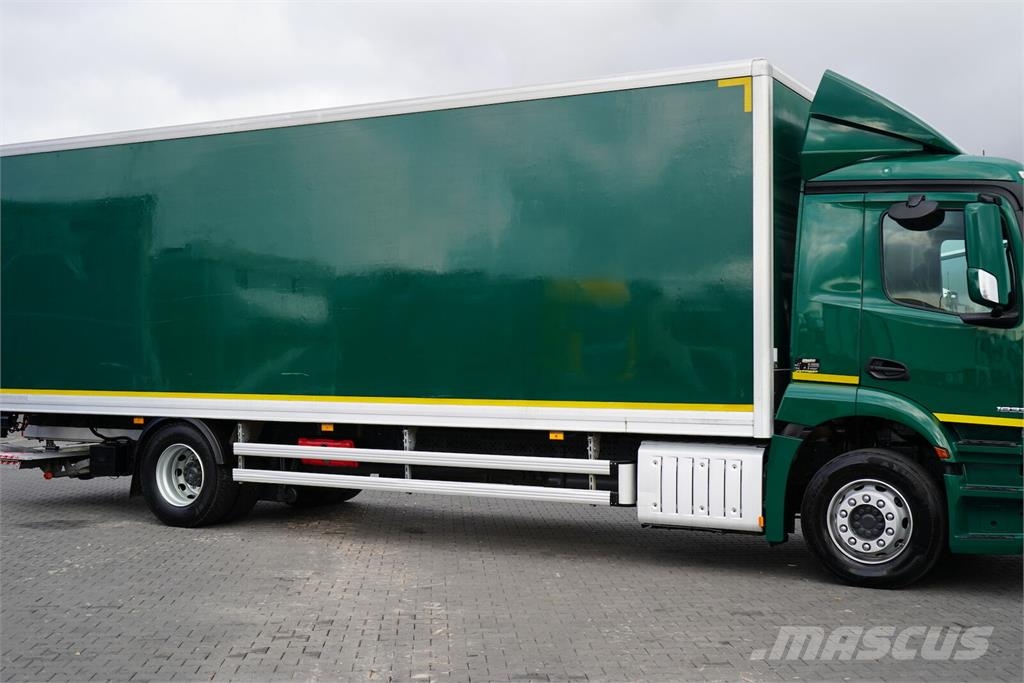 Mercedes-Benz ANTOS / 1833 / E 6 / KONTENER + WINDA / 21 PALET / Dobozos teherautók