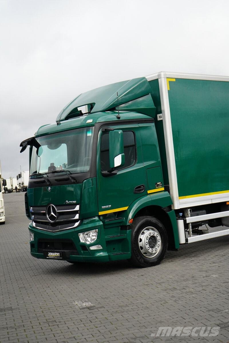 Mercedes-Benz ANTOS / 1833 / E 6 / KONTENER + WINDA / 21 PALET / Dobozos teherautók