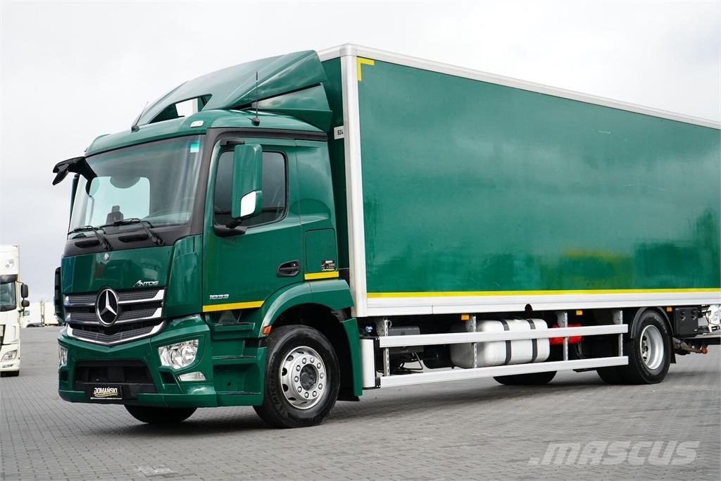 Mercedes-Benz ANTOS / 1833 / E 6 / KONTENER + WINDA / 21 PALET / Dobozos teherautók