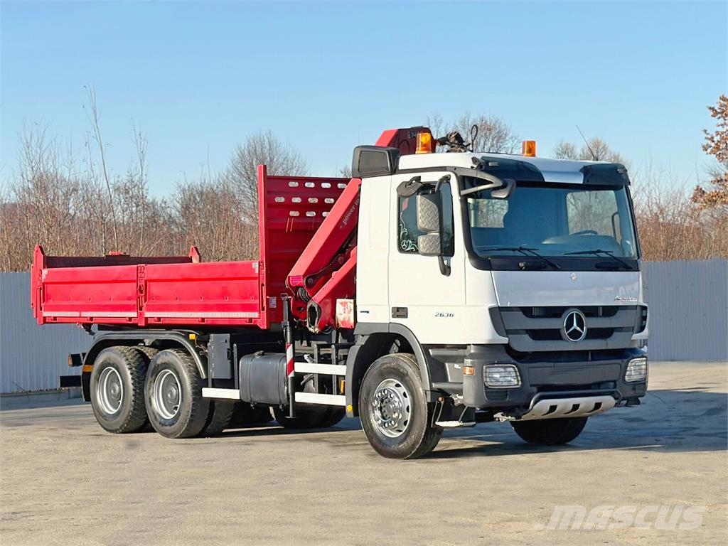 Mercedes-Benz ACTROS 2636* KIPPER 5,25 + BORDMATIC / 6x4 Tipper trucks