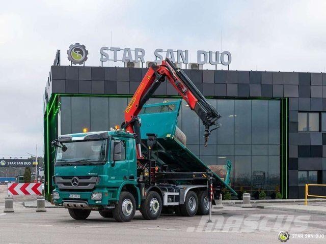 Mercedes-Benz ACTROS 4151 8x4 Palfinger PK 30002 K Crane Tipp شاحنات قلابة