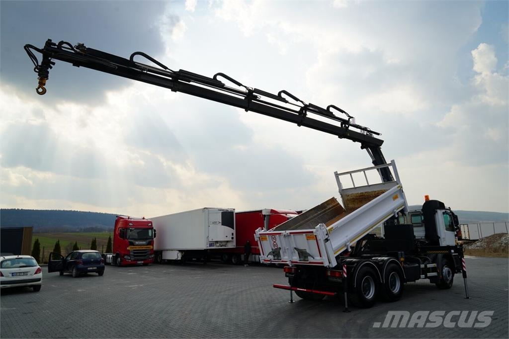 Mercedes-Benz ACTROS 2644 / 6X4 / BASCULATOR / 2X PLĂCI HIDRAULI شاحنات قلابة