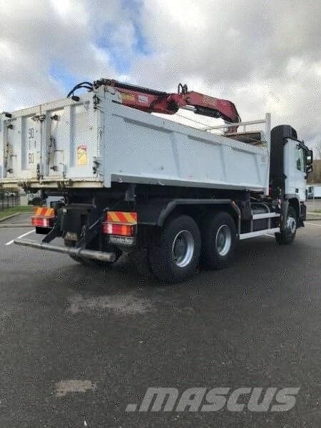 Mercedes-Benz Actros 3336 / crane / Two-way side tipper truck 自卸式货车