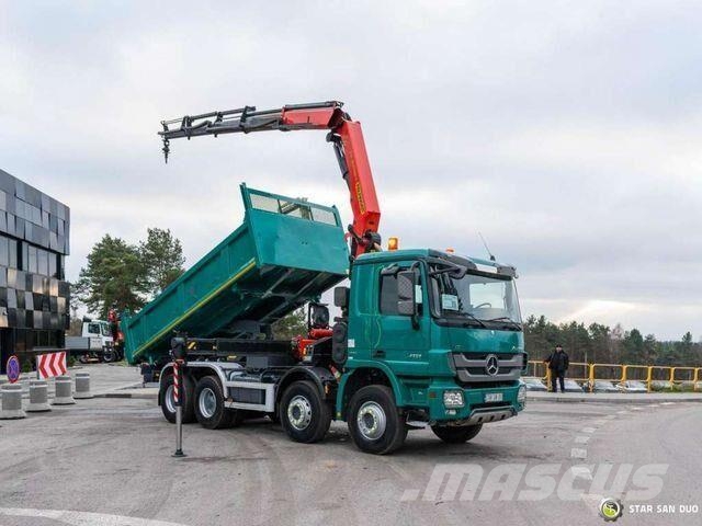 Mercedes-Benz ACTROS 4151 8x4 Palfinger PK 30002 K Crane Tipp 自卸式货车