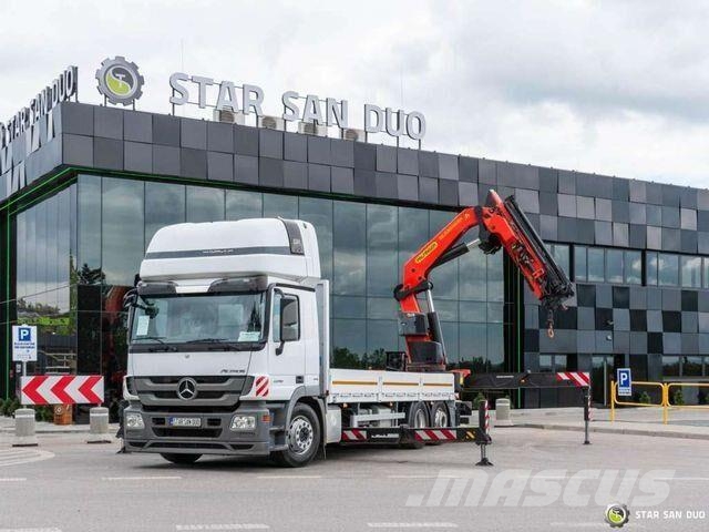 Mercedes-Benz Actros 2546 6x2 Palfinger PK 53002 Crane Winch 平板栏板货车