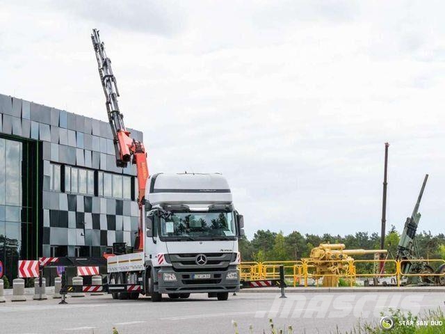 Mercedes-Benz Actros 2546 6x2 Palfinger PK 53002 Crane Winch 平板栏板货车