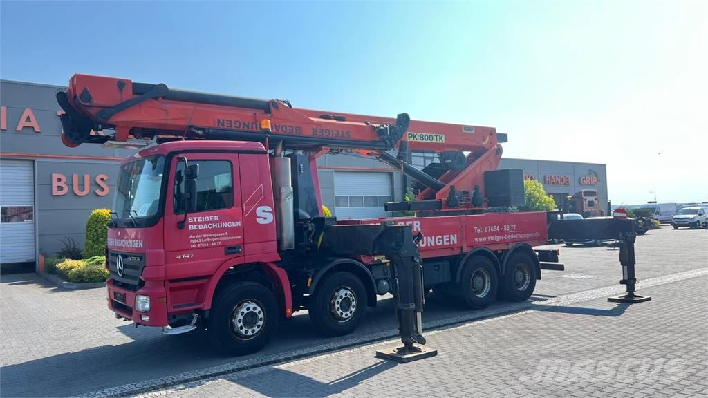 Mercedes-Benz ACTROS 4141 8x4 V6 EURO 5 CRANE PALFINGER PK800TK  Camiones portacoches