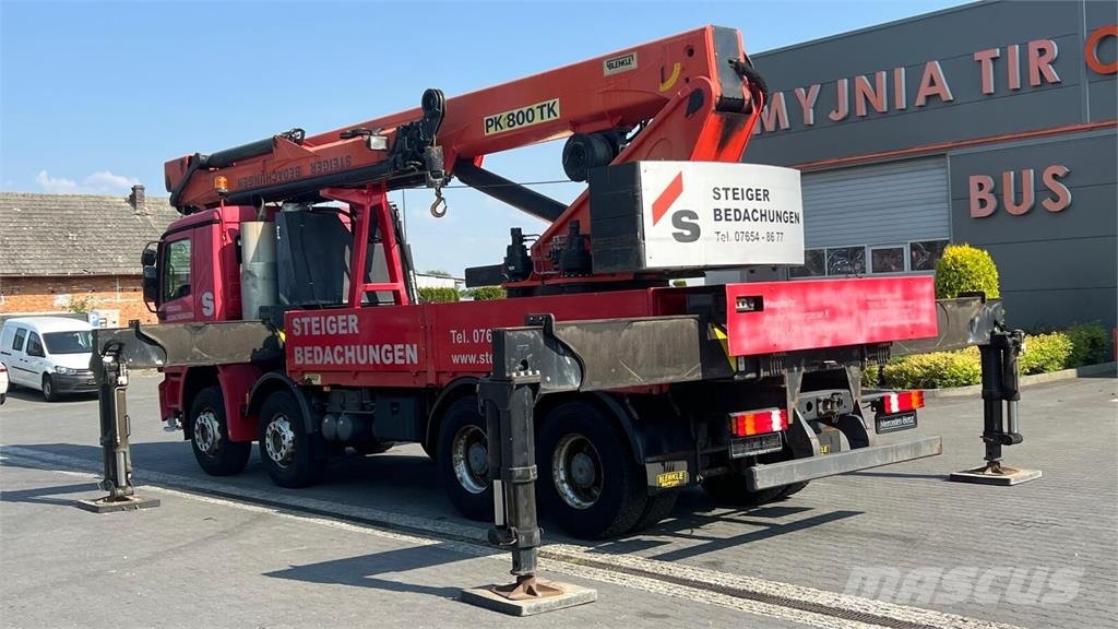 Mercedes-Benz ACTROS 4141 8x4 V6 EURO 5 CRANE PALFINGER PK800TK  Camiones portacoches