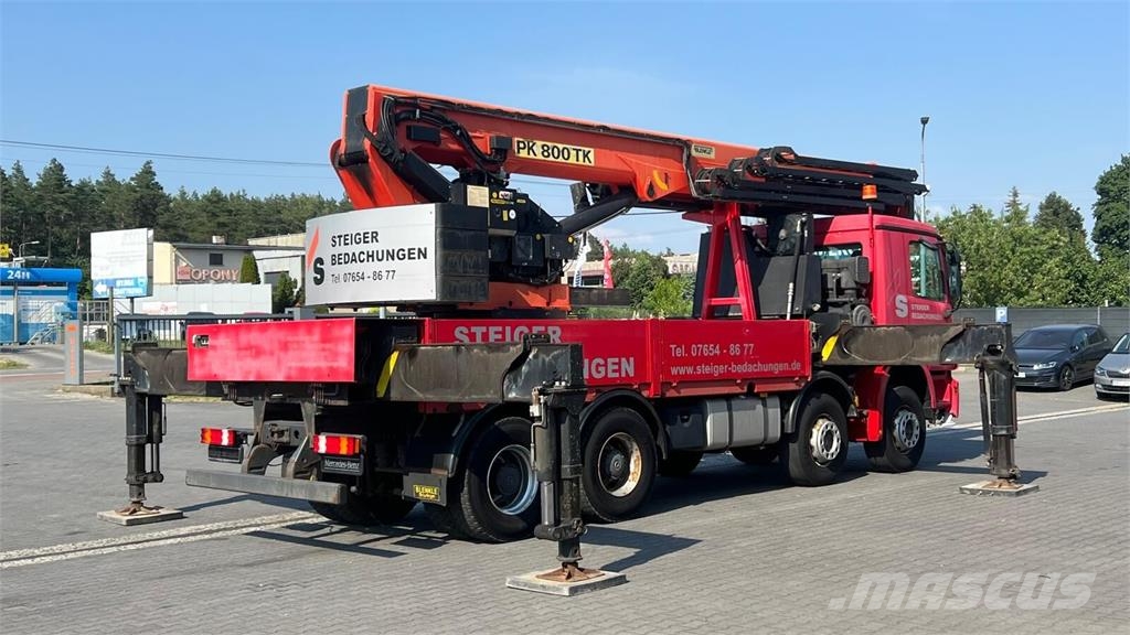 Mercedes-Benz ACTROS 4141 8x4 V6 EURO 5 CRANE PALFINGER PK800TK  Camiones portacoches