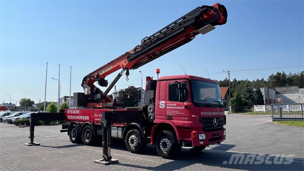 Mercedes-Benz ACTROS 4141 8x4 V6 EURO 5 CRANE PALFINGER PK800TK  Camiones portacoches