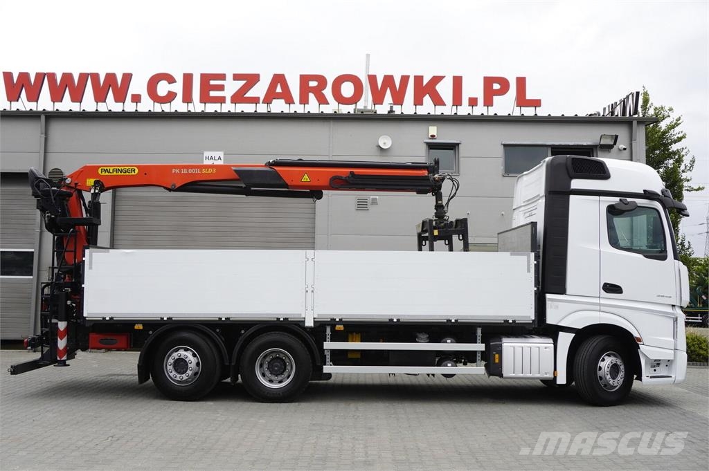 Mercedes-Benz Actros 2545 MP5 / 60 tho. km / Palfinger PK 18.001 Grúas de oruga