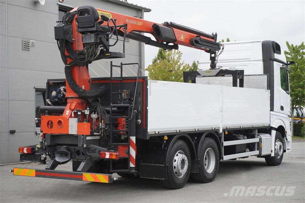 Mercedes-Benz Actros 2545 MP5 / 60 tho. km / Palfinger PK 18.001 Grúas de oruga