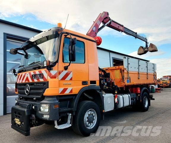 Mercedes-Benz Actros 2036 4x4 HMF 910 Kran Funk Euro5 Kipper