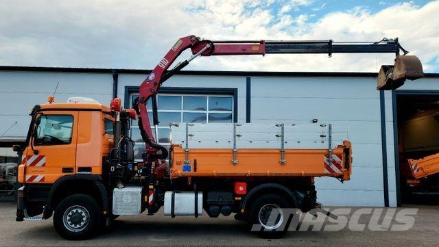 Mercedes-Benz Actros 2036 4x4 HMF 910 Kran Funk Euro5 Kipper