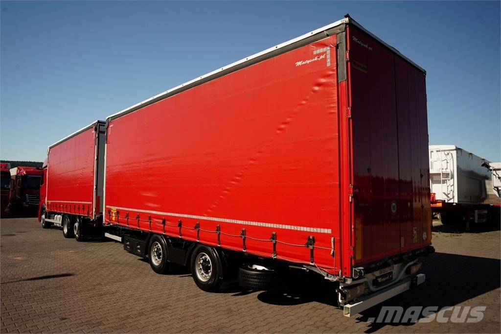 Mercedes-Benz ACTROS 2545 / ZESTAW TANDEM 120 M3 / PRZEJAZDOWY / Pritsche & Plane
