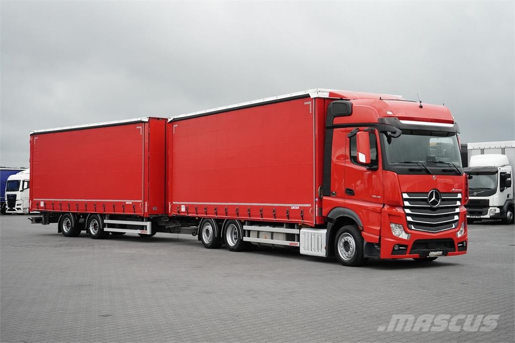 Mercedes-Benz ACTROS / 2548 / ACC / E 6 / ZESTAW PRZEJAZDOWY 120 Elhúzható ponyvás