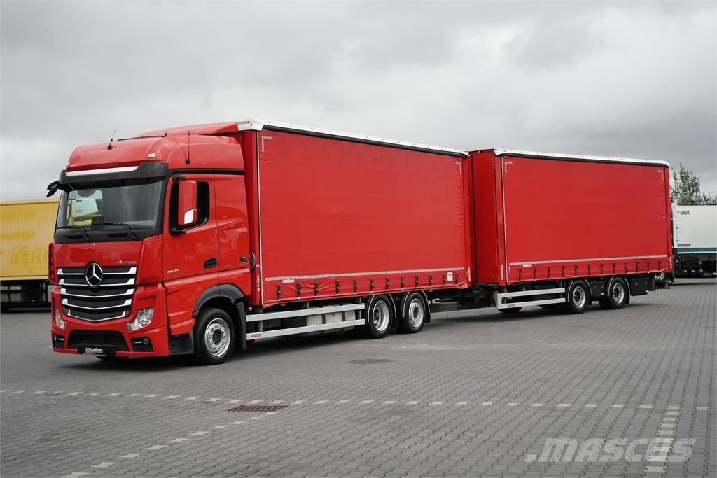 Mercedes-Benz ACTROS / 2548 / ACC / E 6 / ZESTAW PRZEJAZDOWY 120 Elhúzható ponyvás