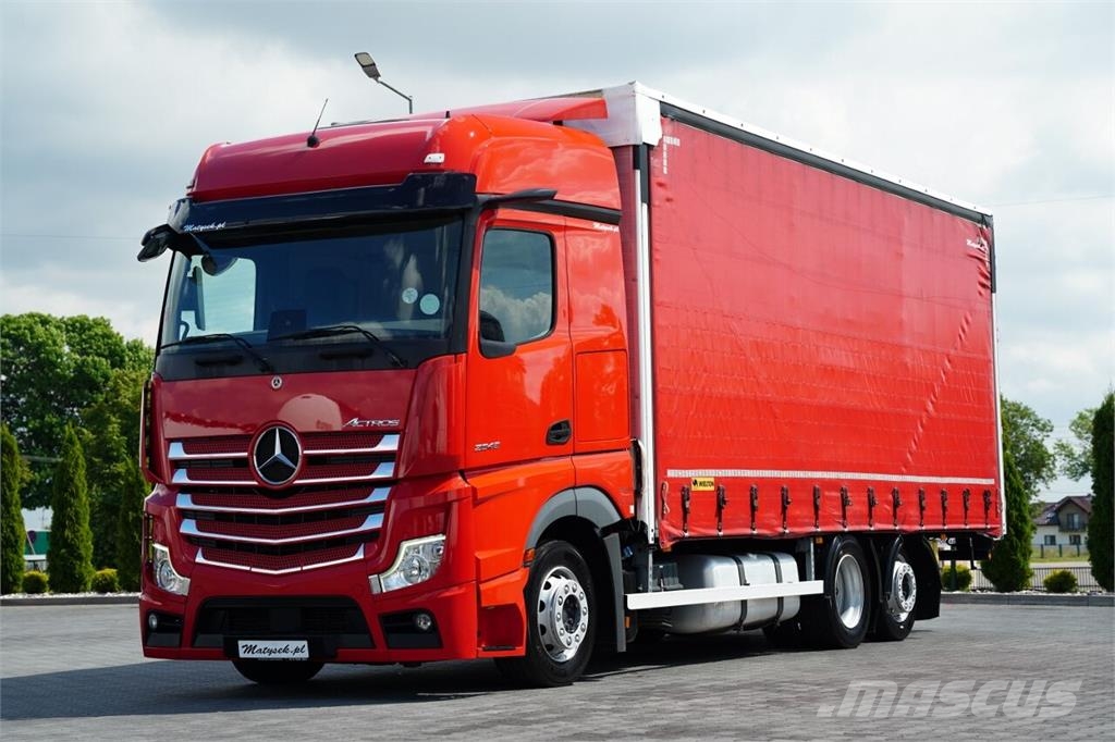 Mercedes-Benz ACTROS 2545 / FIRANKA - 7,4 M / SOLÓWKA / MEGA / P Camiones de caja de lona