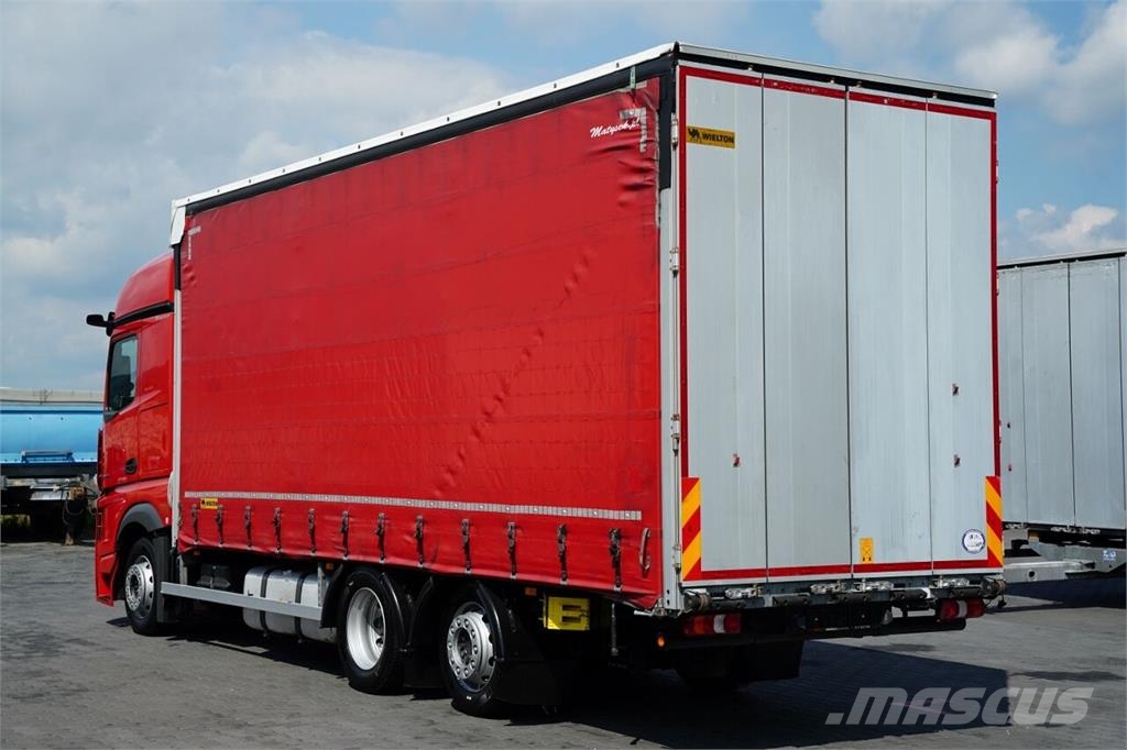 Mercedes-Benz ACTROS 2545 / FIRANKA - 7,4 M / SOLÓWKA / MEGA / P Camiones de caja de lona