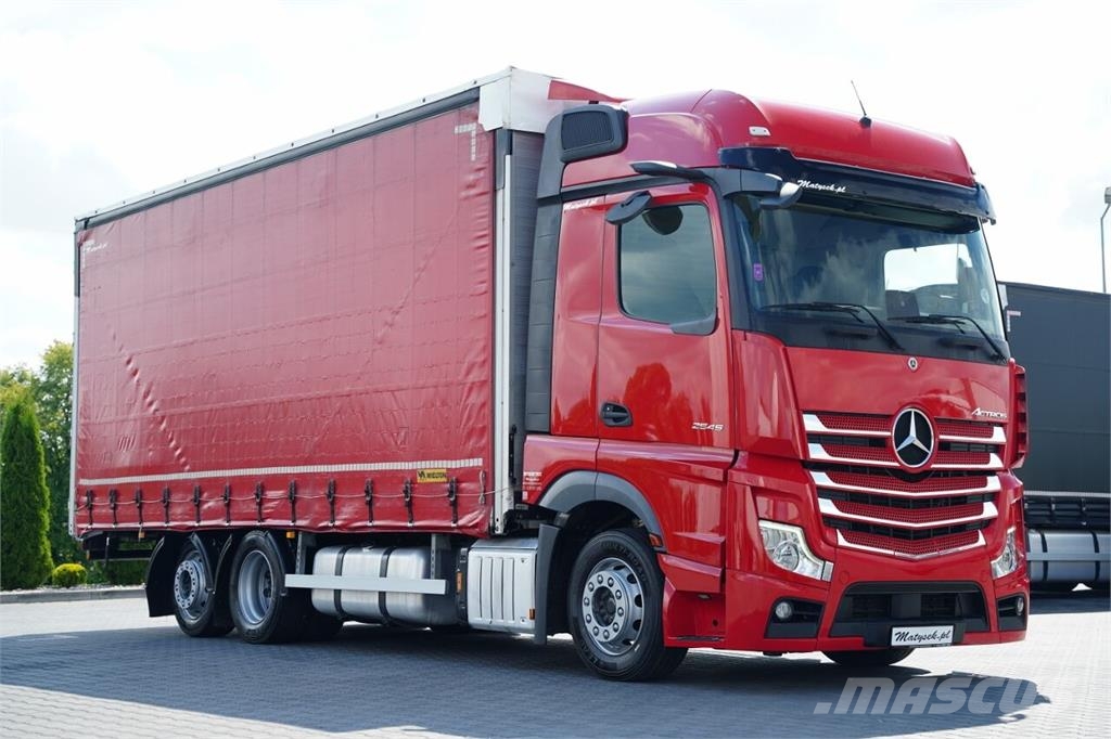 Mercedes-Benz ACTROS 2545 / FIRANKA - 7,4 M / SOLÓWKA / MEGA / P Camiones de caja de lona