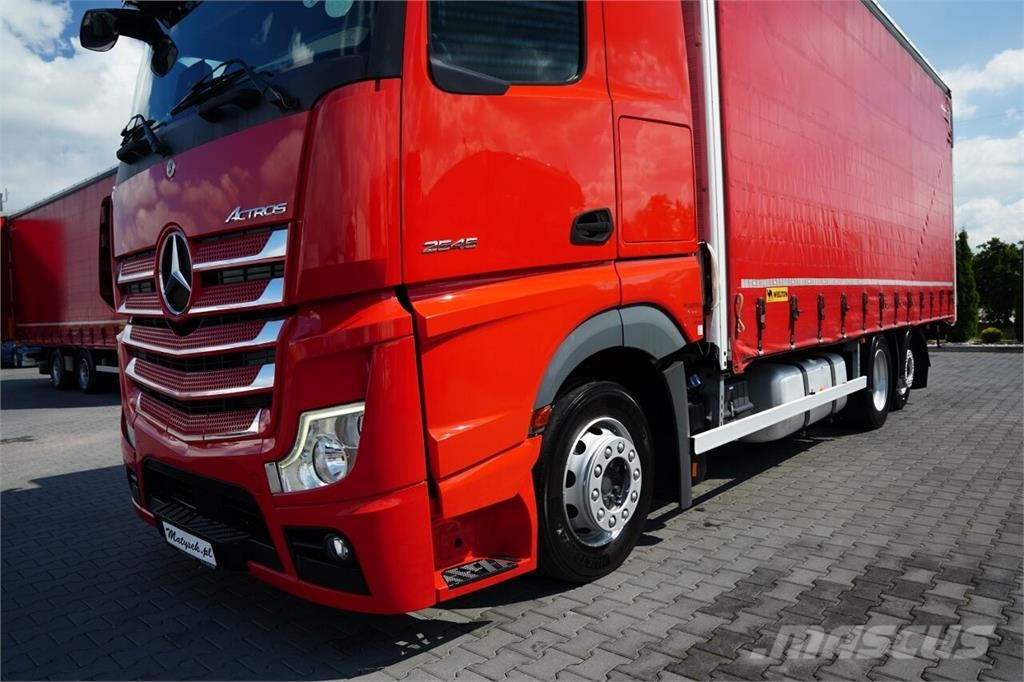 Mercedes-Benz ACTROS 2545 / FIRANKA - 7,4 M / SOLÓWKA / MEGA / P Camiones de caja de lona