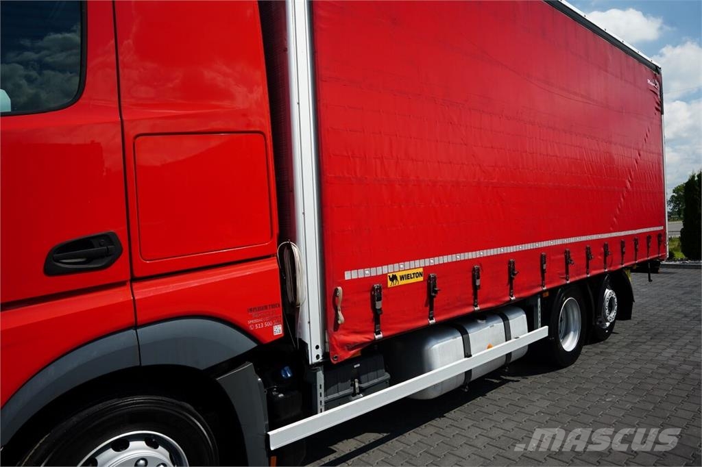 Mercedes-Benz ACTROS 2545 / FIRANKA - 7,4 M / SOLÓWKA / MEGA / P Camiones de caja de lona