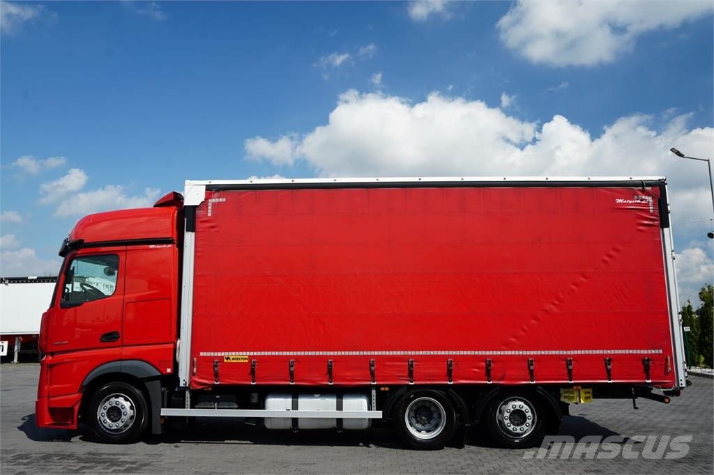 Mercedes-Benz ACTROS 2545 / FIRANKA - 7,4 M / SOLÓWKA / MEGA / P Camiones de caja de lona