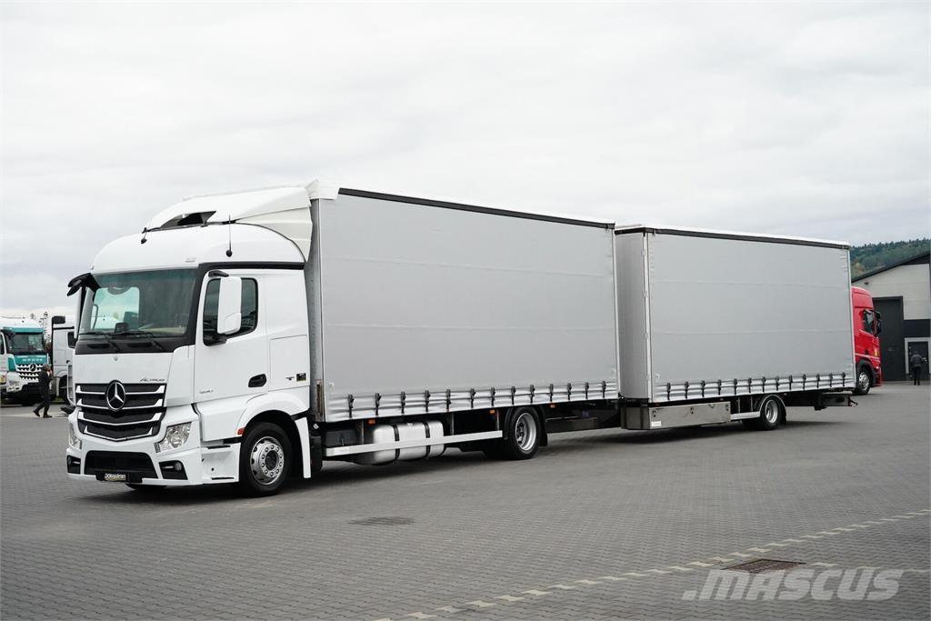 Mercedes-Benz ACTROS / 1830 / ACC / E 6 / ZESTAW PRZEJAZDOWY 120 Caminhões com cortinas laterais