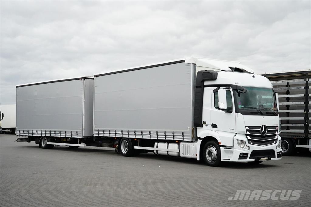 Mercedes-Benz ACTROS / 1830 / ACC / E 6 / ZESTAW PRZEJAZDOWY 120 Caminhões com cortinas laterais