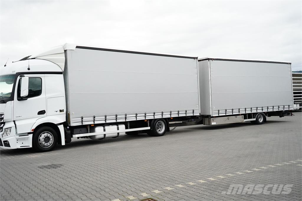 Mercedes-Benz ACTROS / 1830 / ACC / E 6 / ZESTAW PRZEJAZDOWY 120 Caminhões com cortinas laterais
