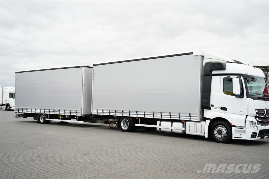 Mercedes-Benz ACTROS / 1830 / ACC / E 6 / ZESTAW PRZEJAZDOWY 120 Caminhões com cortinas laterais