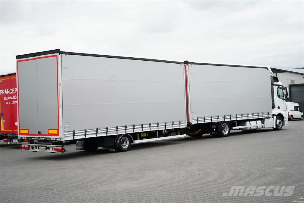 Mercedes-Benz ACTROS / 1830 / ACC / E 6 / ZESTAW PRZEJAZDOWY 120 Caminhões com cortinas laterais