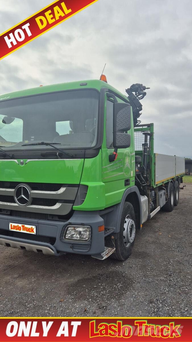 Mercedes-Benz Actros 2636 6x2 / Pritsche-Crane Caminhões de mesa/dropside