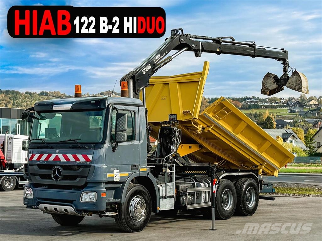 Mercedes-Benz ACTROS 2636* KIPPER 4,80 + KRAN / 6x4 Tipper trucks