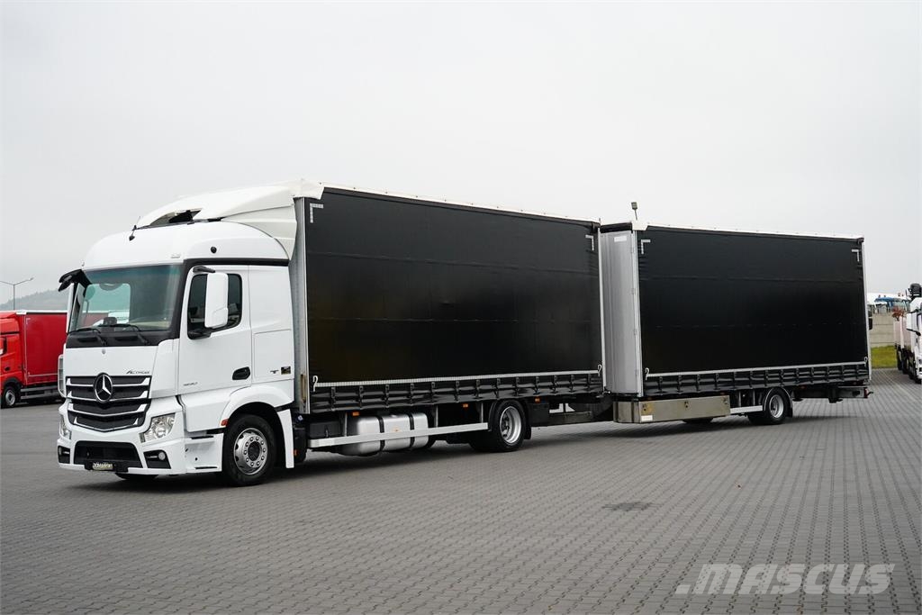 Mercedes-Benz ACTROS / 1830 / ACC / E 6 / ZESTAW PRZEJAZDOWY 120 Zaplachtované vozy