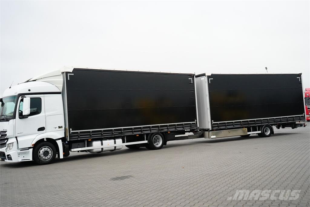 Mercedes-Benz ACTROS / 1830 / ACC / E 6 / ZESTAW PRZEJAZDOWY 120 Zaplachtované vozy