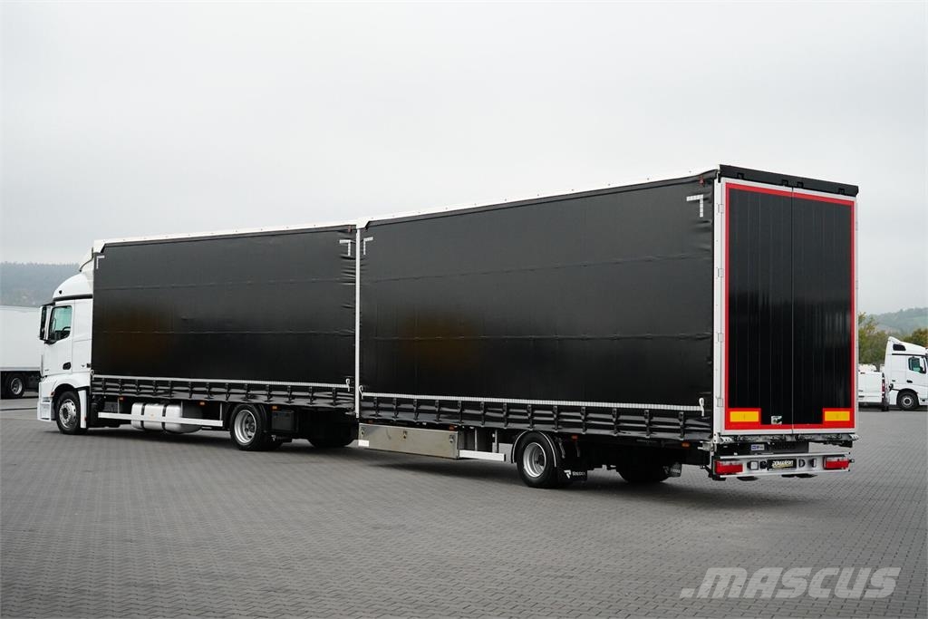 Mercedes-Benz ACTROS / 1830 / ACC / E 6 / ZESTAW PRZEJAZDOWY 120 Zaplachtované vozy