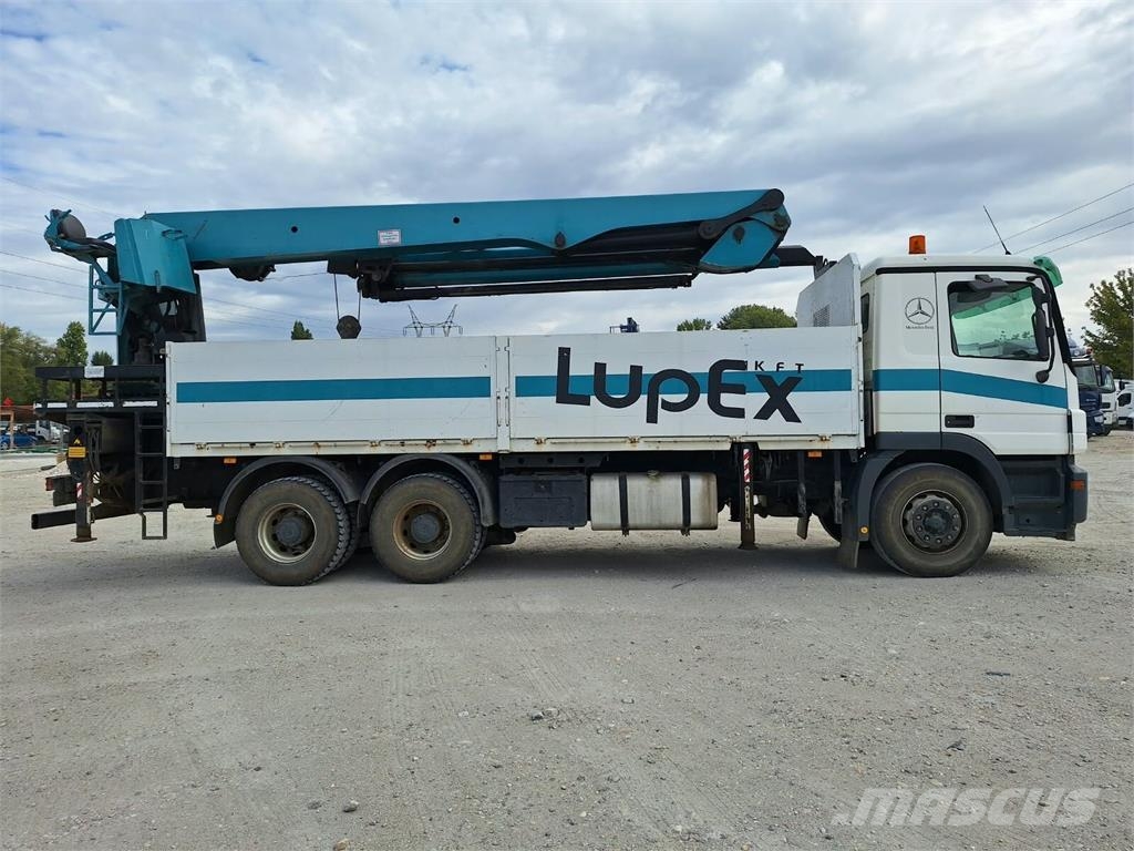 Mercedes-Benz Actros 2641 6x6 / Pritsche - PK3302 Crane شاحنات مسطحة/مفصلية الجوانب