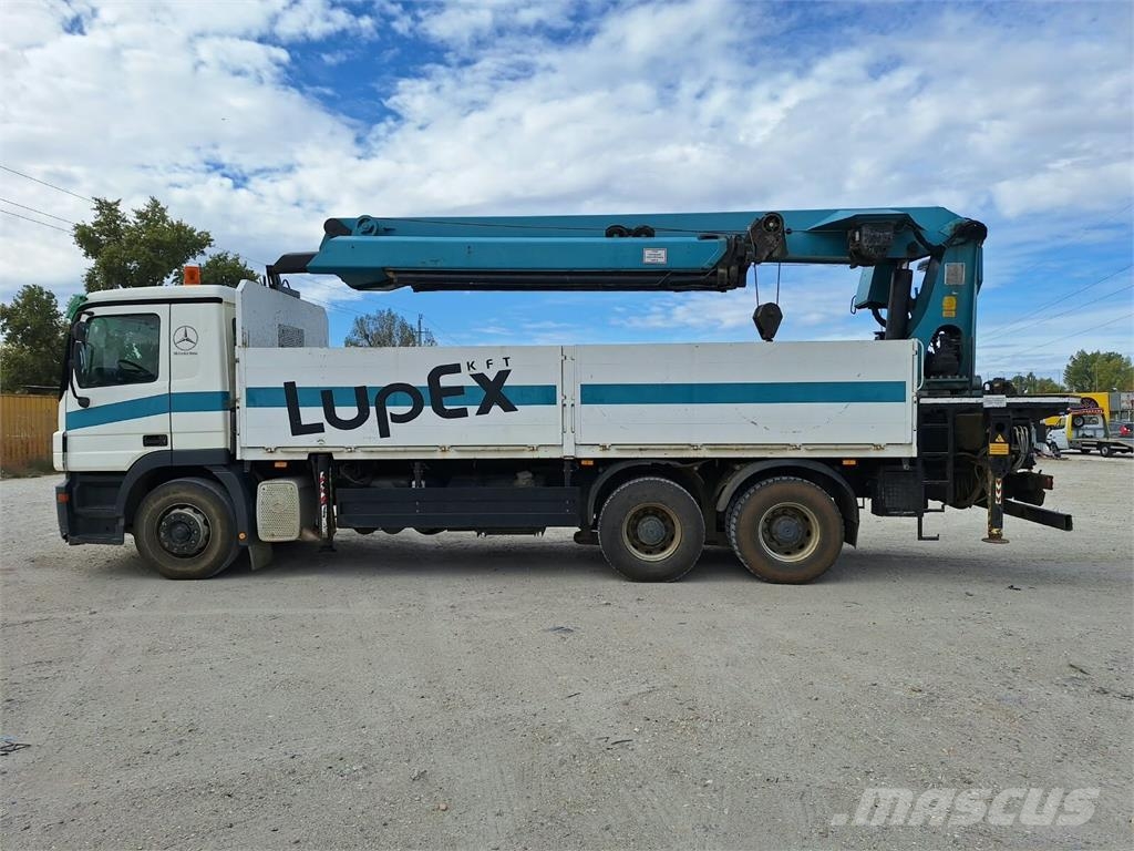 Mercedes-Benz Actros 2641 6x6 / Pritsche - PK3302 Crane شاحنات مسطحة/مفصلية الجوانب