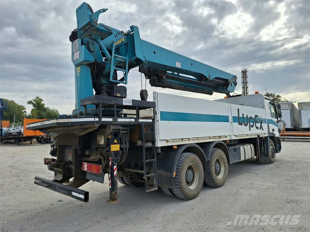 Mercedes-Benz Actros 2641 6x6 / Pritsche - PK3302 Crane شاحنات مسطحة/مفصلية الجوانب