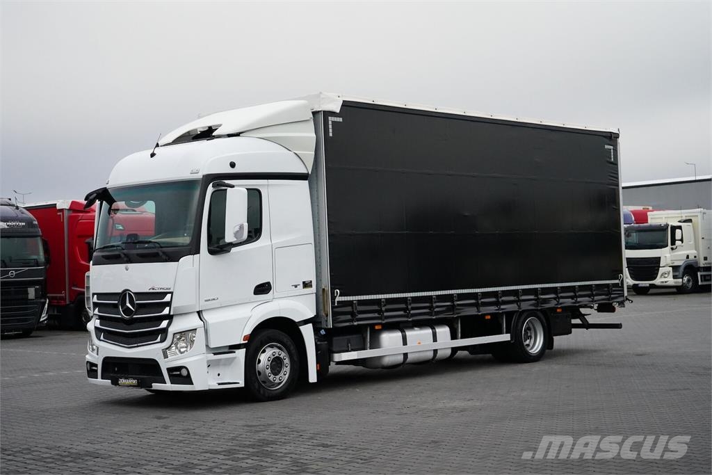Mercedes-Benz ACTROS / 1830 / ACC / E 6 / FIRANKA / 19 PALET / Ł شاحنات بغطاء جانبي