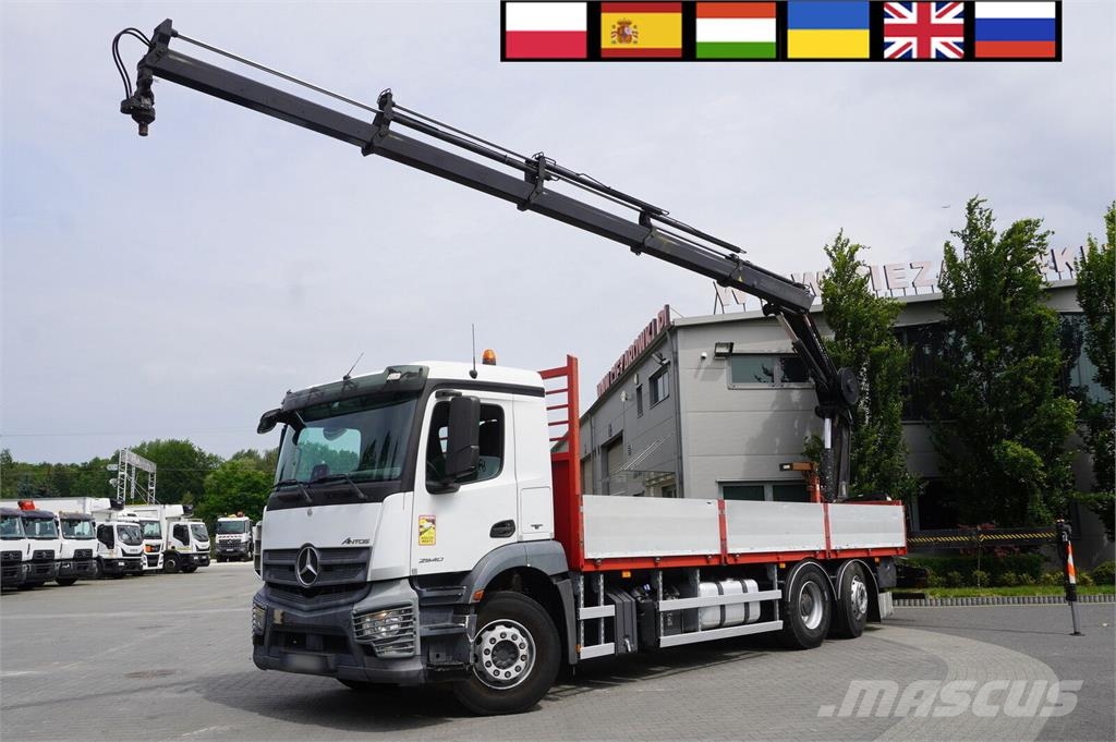 Mercedes-Benz Antos 2540 6x2-4 / HIAB X-HIDUO 188 ES-4 crane / R Camiones plataforma