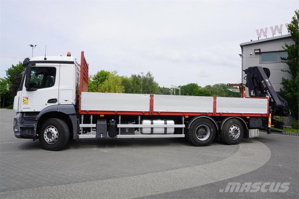 Mercedes-Benz Antos 2540 6x2-4 / HIAB X-HIDUO 188 ES-4 crane / R Camiones plataforma
