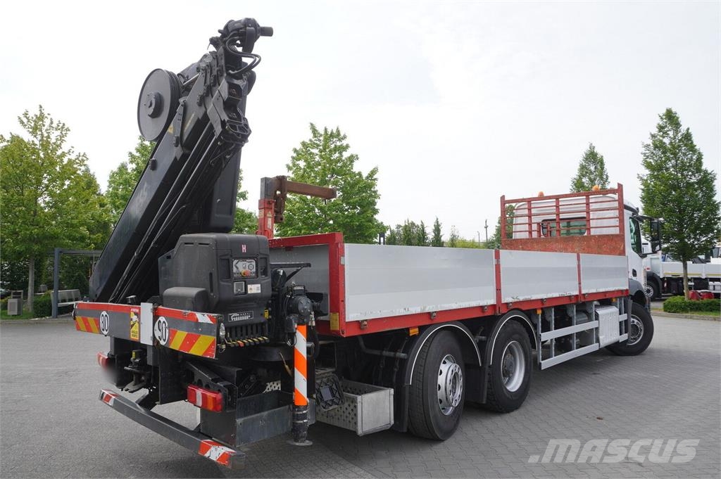 Mercedes-Benz Antos 2540 6x2-4 / HIAB X-HIDUO 188 ES-4 crane / R Camiones plataforma