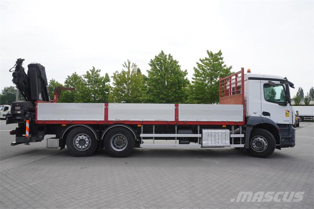 Mercedes-Benz Antos 2540 6x2-4 / HIAB X-HIDUO 188 ES-4 crane / R Camiones plataforma
