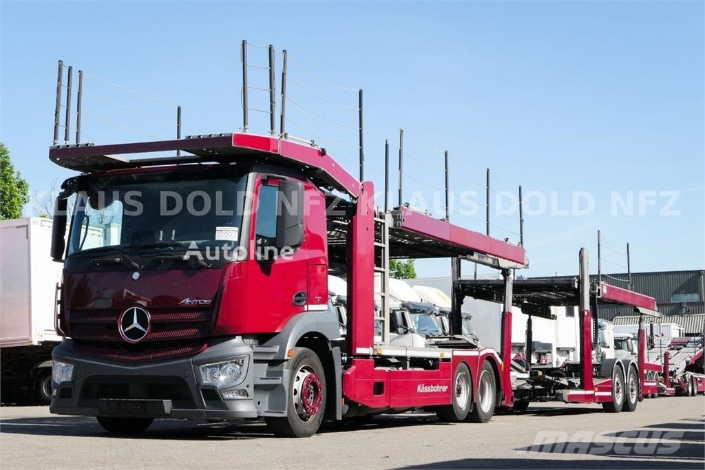 Mercedes-Benz Antos 2443 Metago Car Transporter Truck with Car T Camiones portacoches