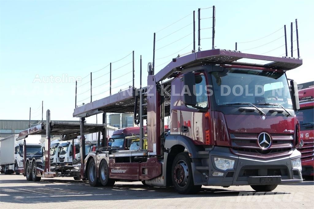 Mercedes-Benz Antos 2443 Metago Car Transporter Truck with Car T Camiones portacoches