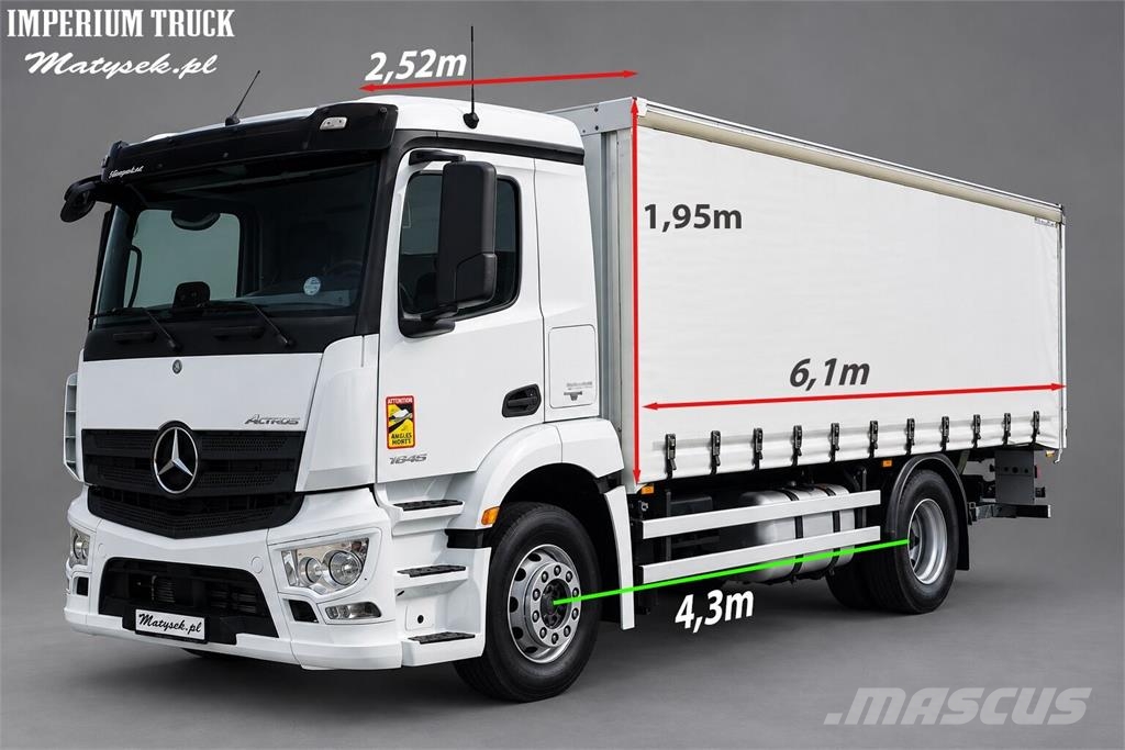 Mercedes-Benz ANTOS 1835 / SOLÓWKA / FIRANKA - 6,1 M / WINDA DHO Kayar tenteli kamyonlar